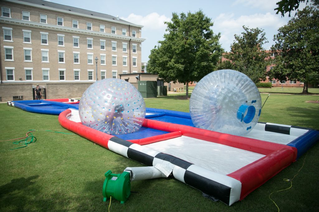 Inflatable hamster balls