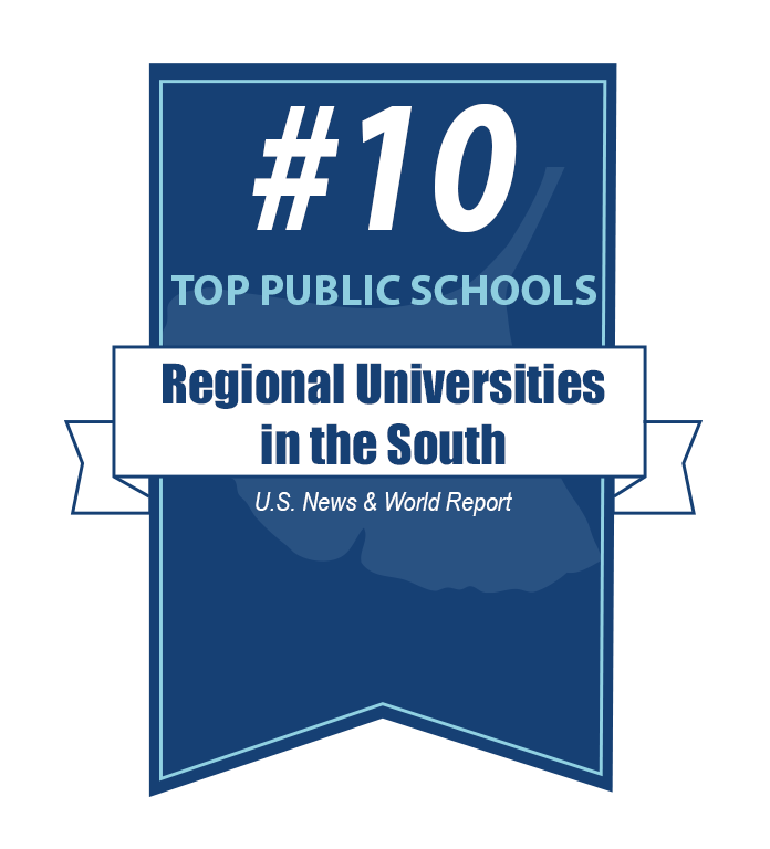 Banner - #10 Top Public Schools among Regional Universities in the South