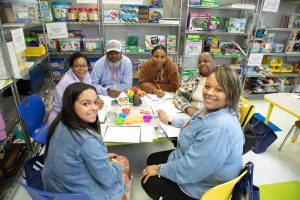 Educators participating in professional development