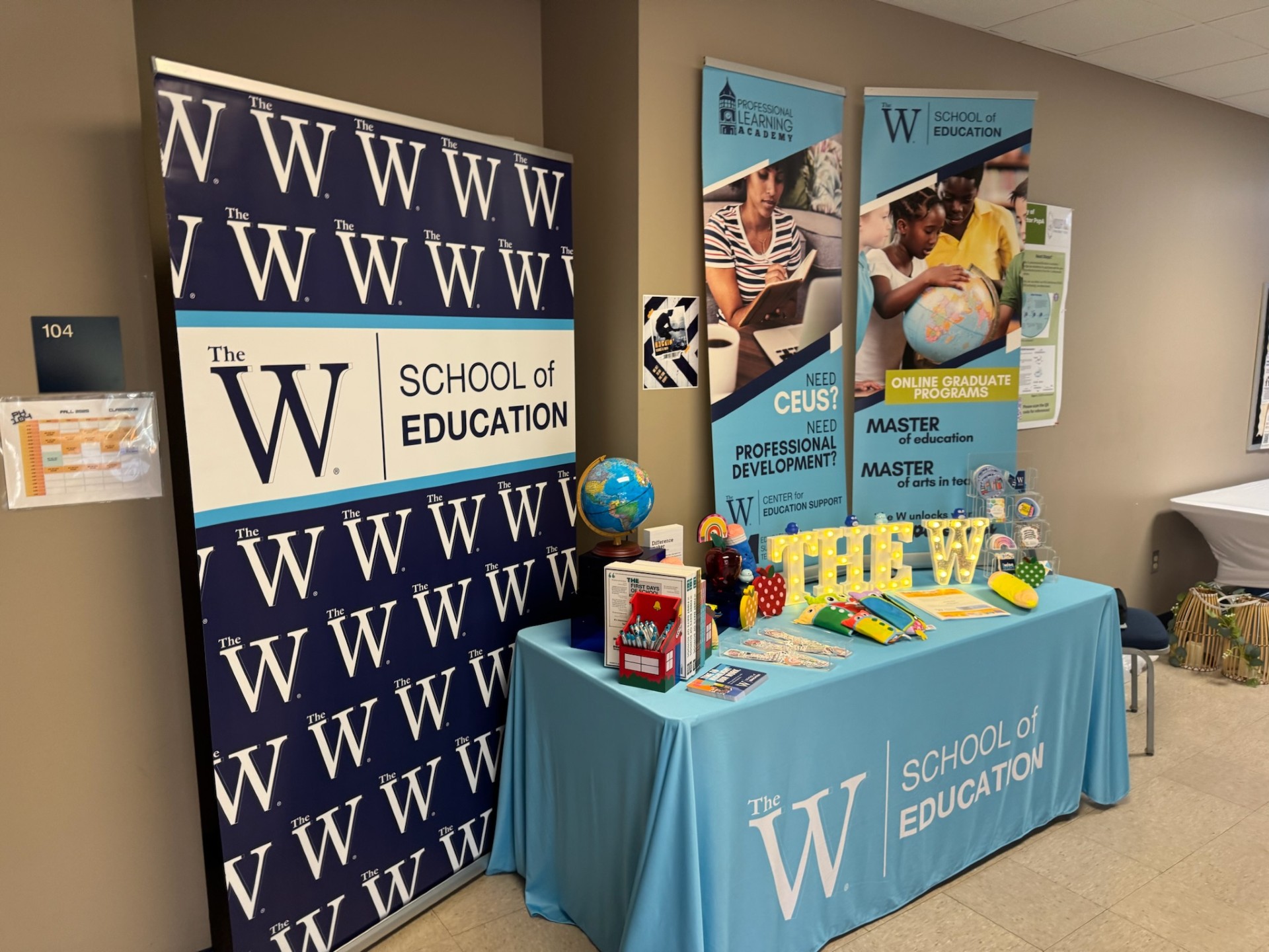 School of Education resource table