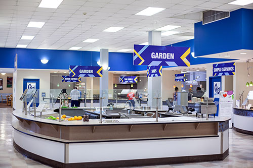 cafeteria buffet stations