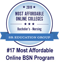 SR Education #17 Most Affordable Online Bachelor's in Nursing 2019