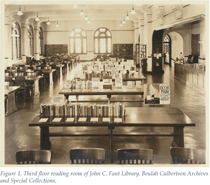 Culbertson Reading Room circa 1940