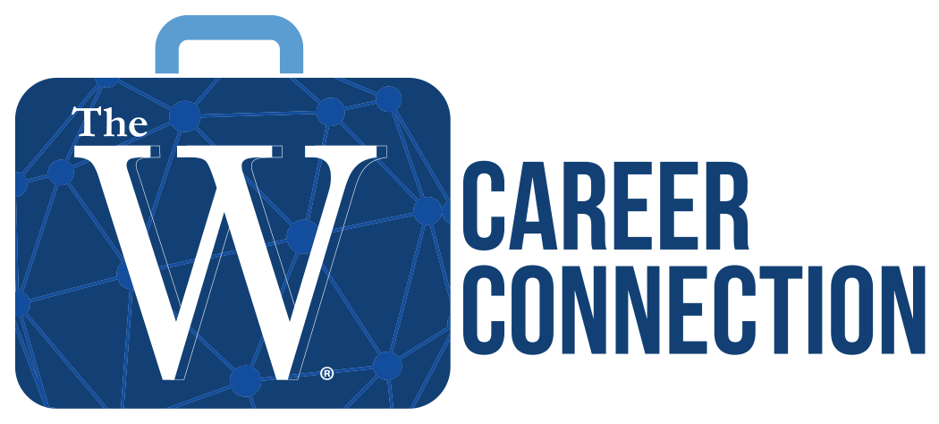 W Career Connection logo W blue