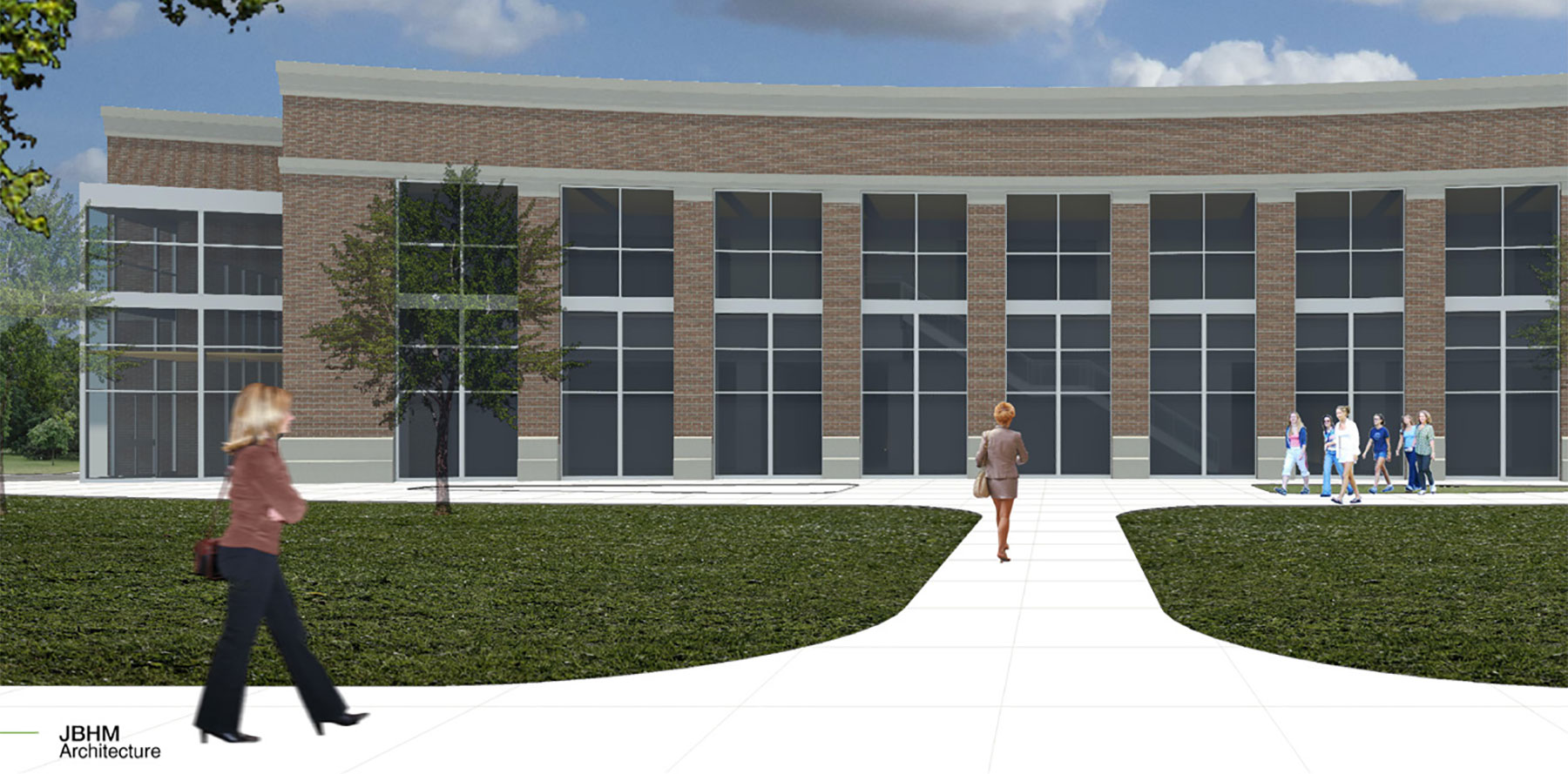 Architectural rendering of new culinary arts building