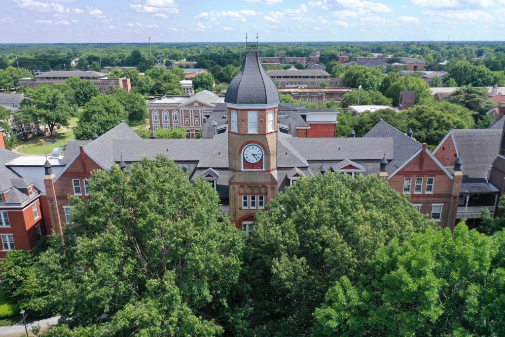 Aerial view of Callaway Hall