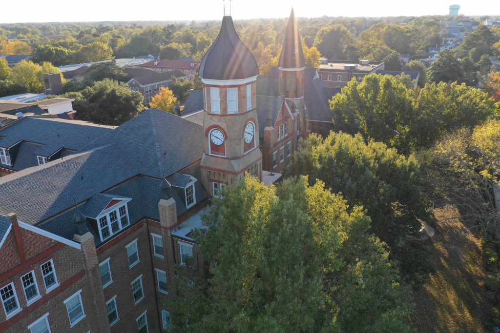 Aerial view of Callaway Hall
