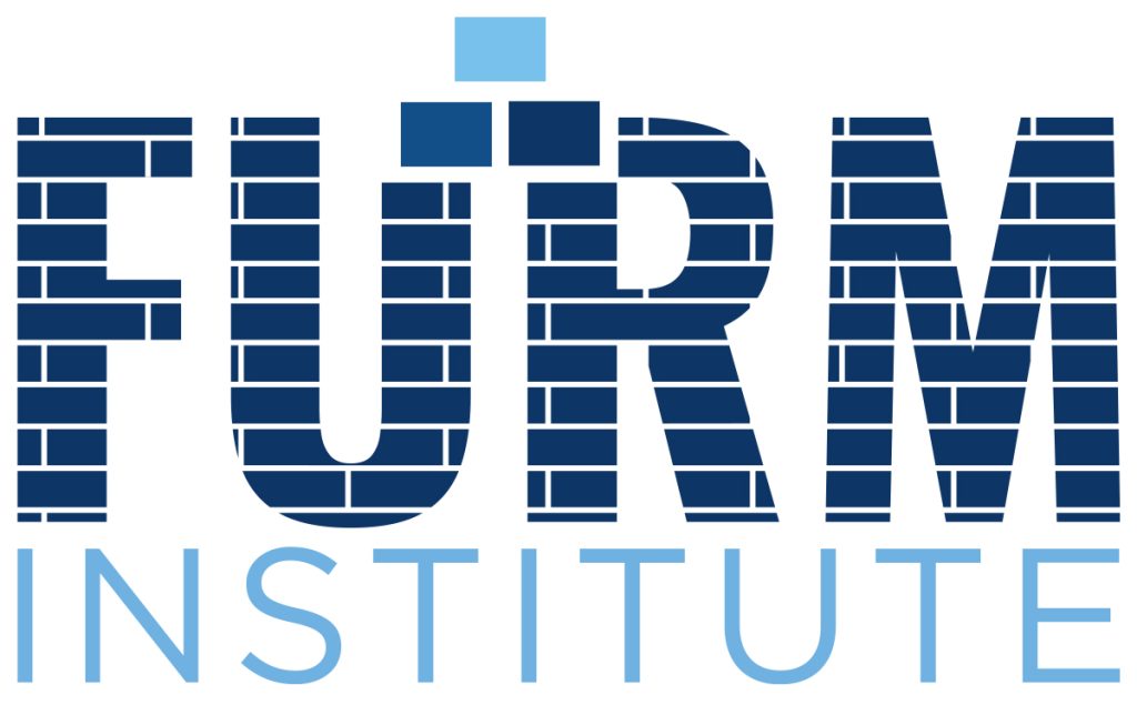 FURM institute logo, with bricks in the letters