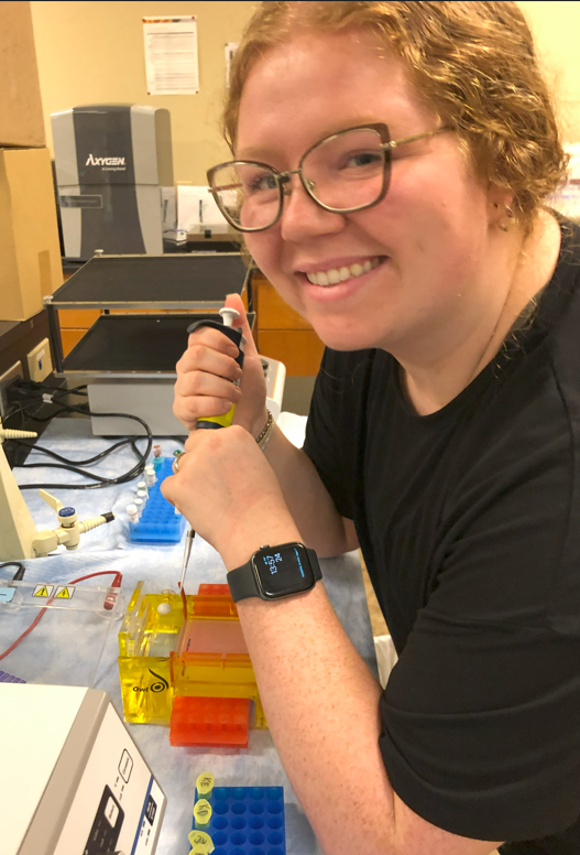 Mallory Parker Williams in the lab.