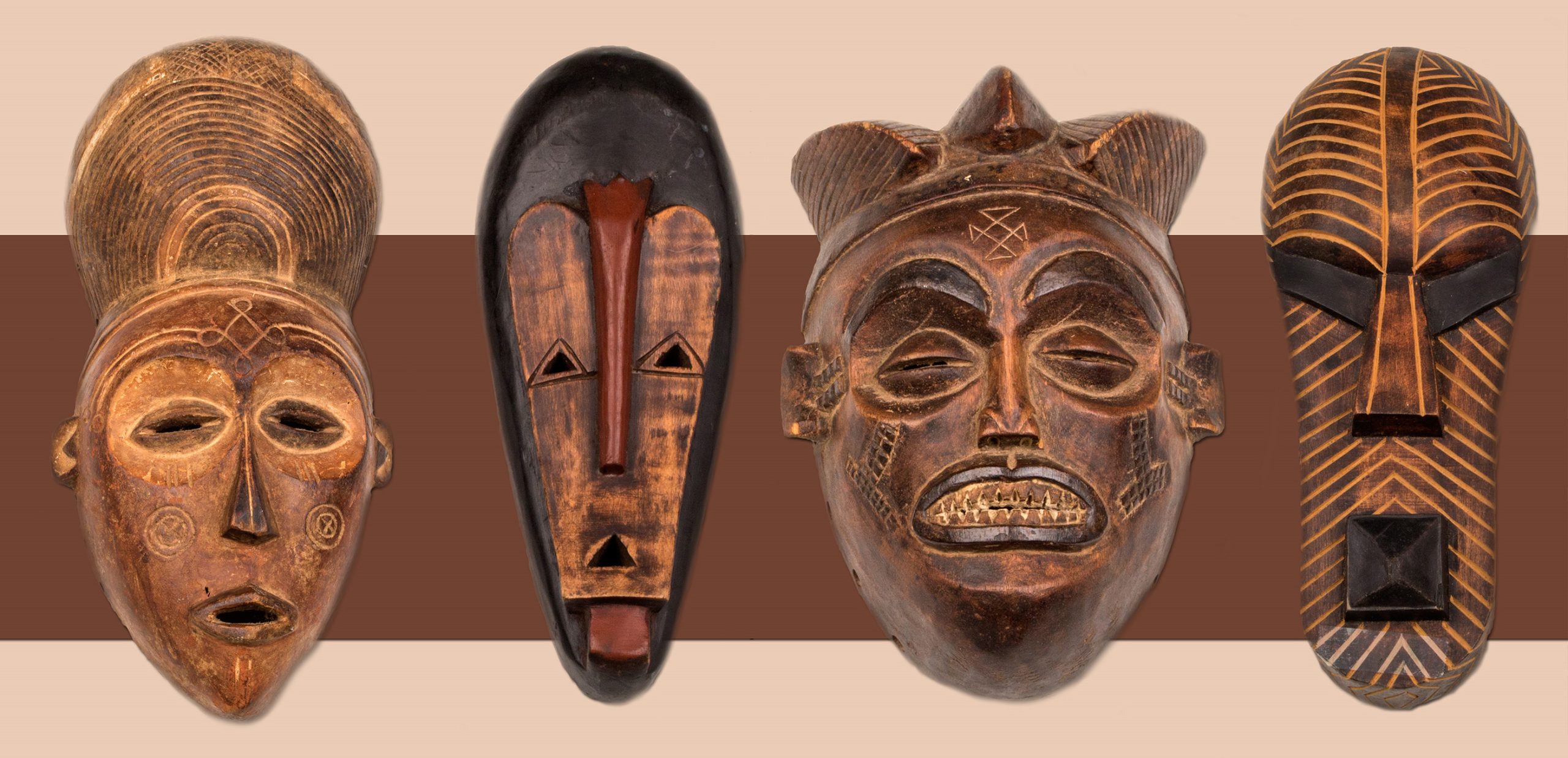 Four African Masks