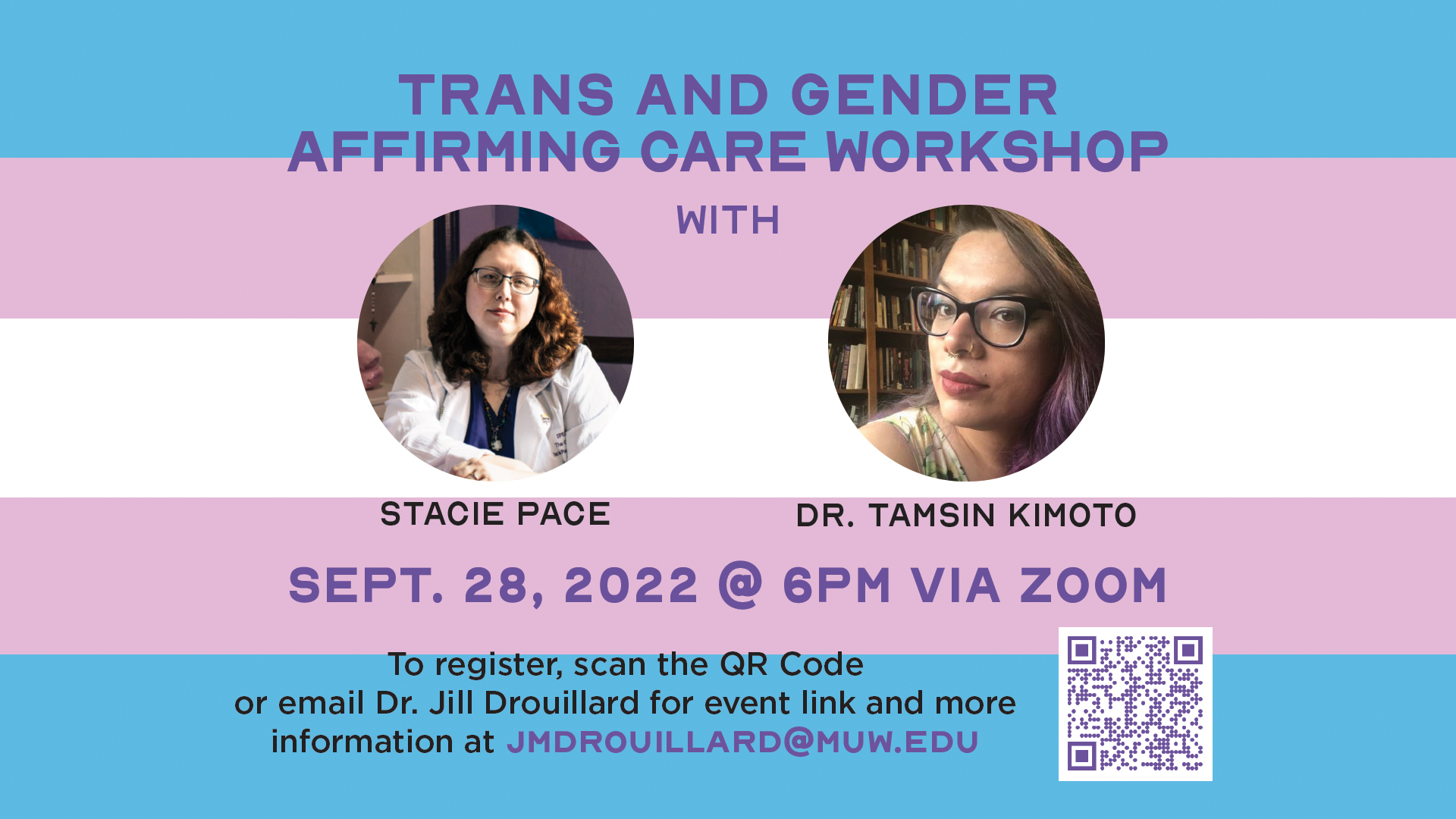 Trans and Gender Affirming Workshop Sept 28 at 6pm via zoom