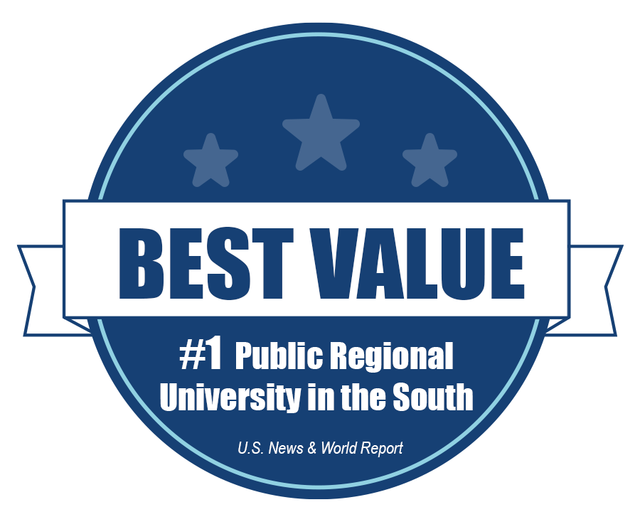 Badge - #1 Best Value among Regional Universities in the South