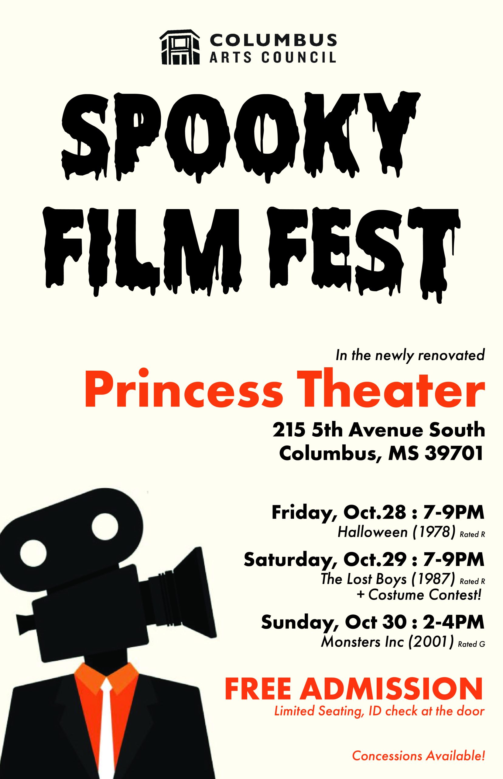 Spook Film Fest Princess Theatre October 28-30