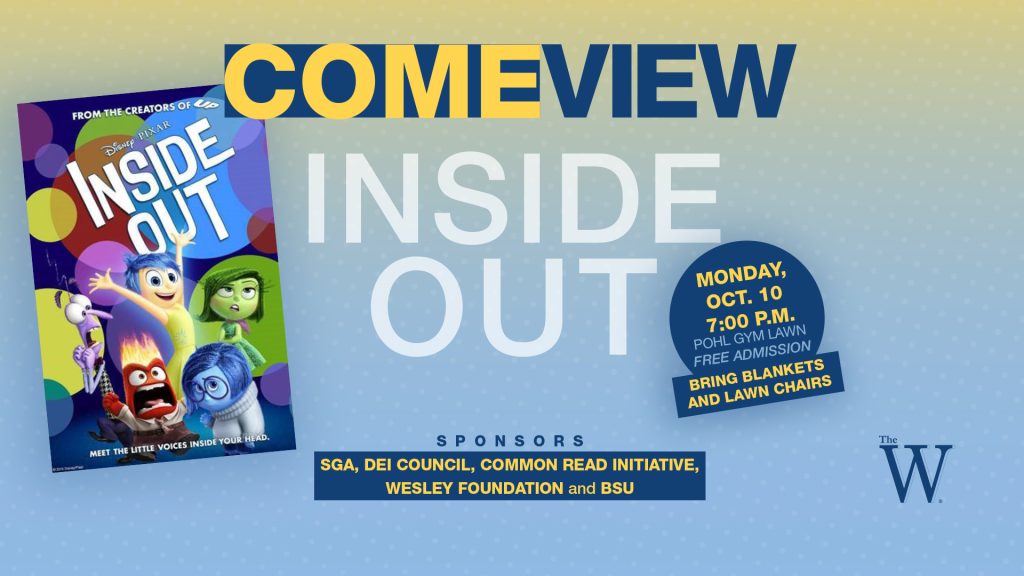 Come View Inside Out October 10 at 7pm