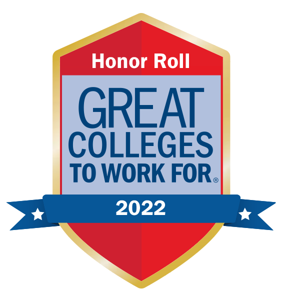 2022 Great Colleges to Work For Honor Roll badge