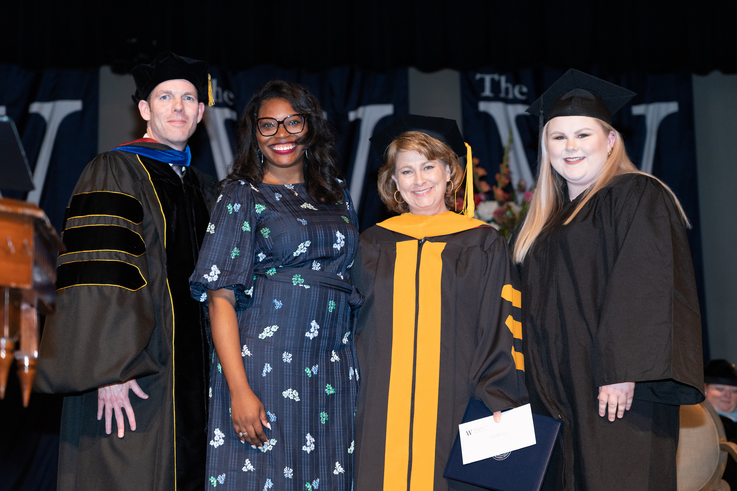 Dr. Karen George receives award at Spring Commencement in May 2023