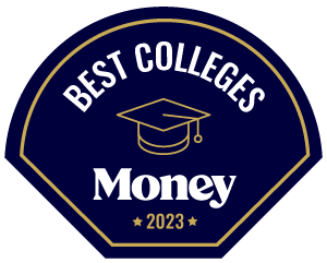 Money Best Colleges 2023 badge